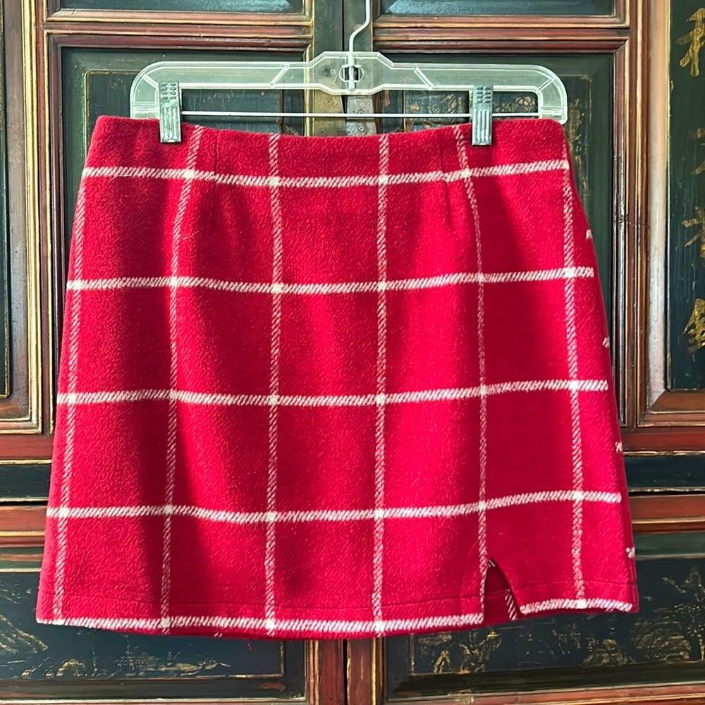 LuLus Plaid Mini Skirt Size M